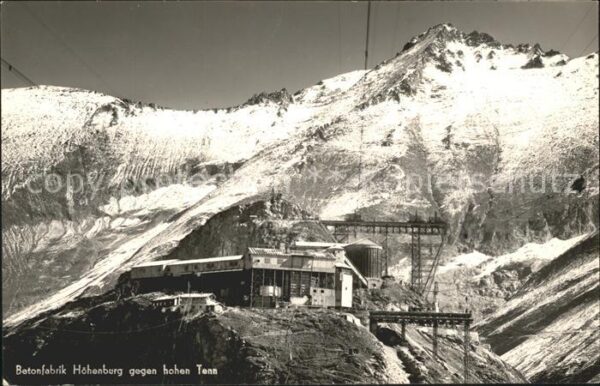 Zell See Betonfabrik Höhenburg gegen Hohe Tenn