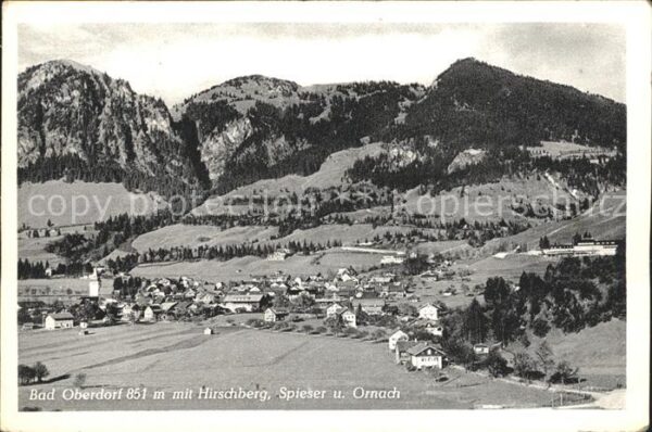 Bad Oberdorf Fliegeraufnahme mit Hirschberg Spieser