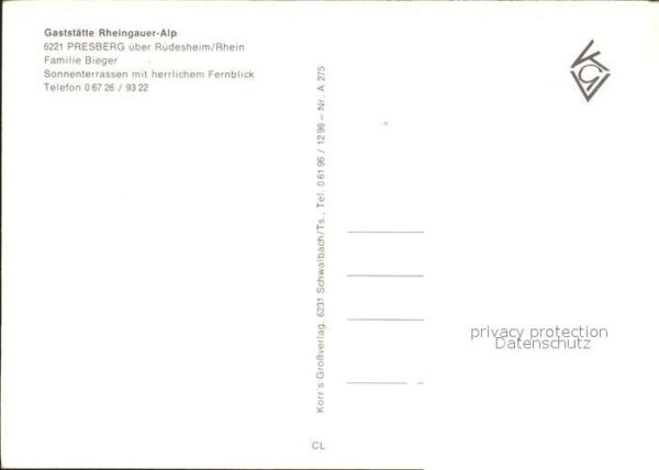 Presberg Rheingau Restaurant Rheingauer-Alp – Bild 2