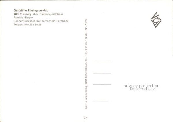 Presberg Rheingau Restaurant Rheingauer Alp – Bild 2