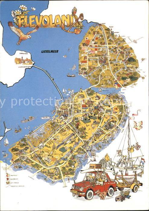 Zwolle Overijssel Ijsselmeer Lageplan