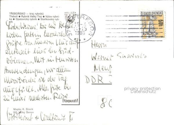 Trebon Czechia mit Landkarte Seen – Bild 2