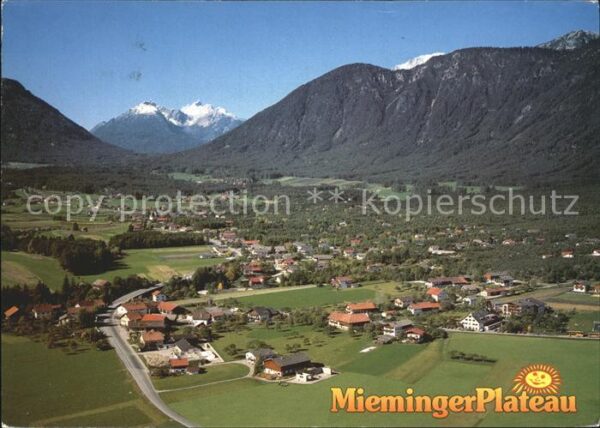 Mieminger Plateau Fliegeraufnahme