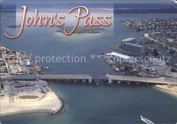 Treasure Island Fliegeraufnahme Johns Pass Bridge Mader