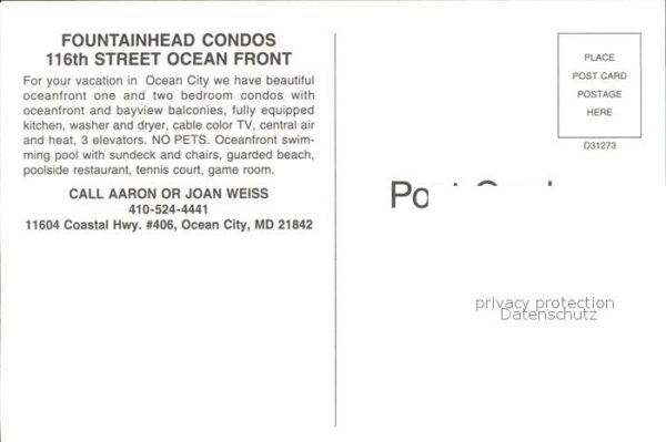 Ocean City Maryland Fountainhead Condos – Bild 2