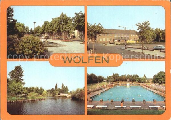 Wolfen Bitterfeld  Freibad Bahnhof Leipziger-Strasse Fuhne