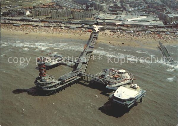 Scheveningen Fliegeraufnahme Seebrücke Strand