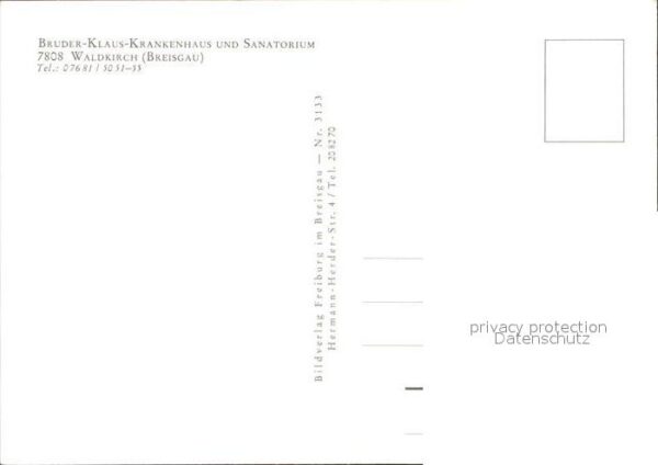 Waldkirch Breisgau Fliegeraufnahme Bruder Klaus Krankenhau – Bild 2