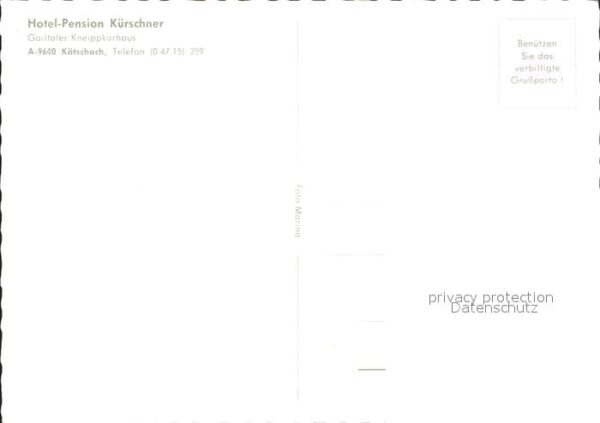Koetschach-Mauthen Kaernten Hotel Pension Kürschner – Bild 2