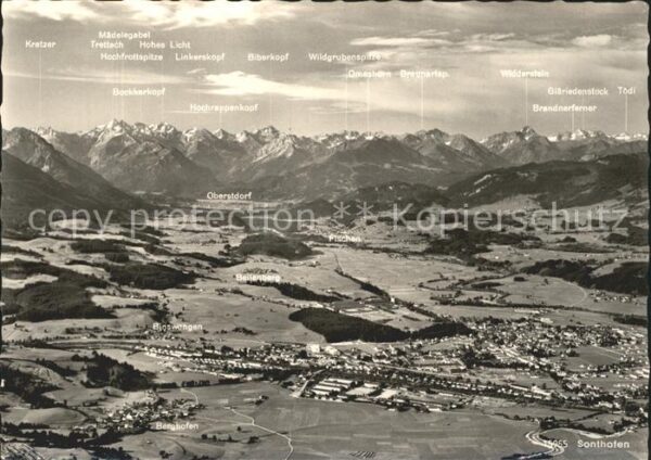 Sonthofen Oberallgaeu Fliegeraufnahme