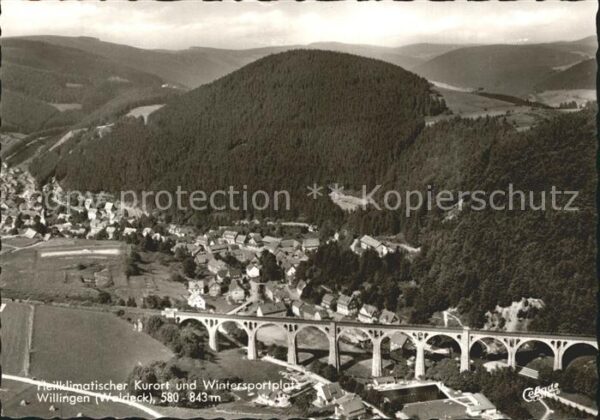 Willingen Sauerland Fliegeraufnahme Viadukt Liftrestaurant