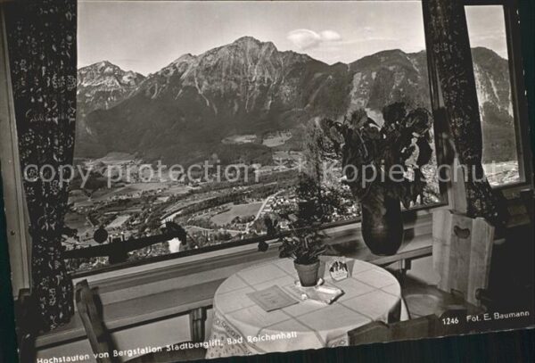 Bad Reichenhall Hochstaufen von Bergstation Stadtbergli