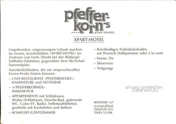 Lech Vorarlberg Apart Hotel Pfeffer-Korn – Bild 2
