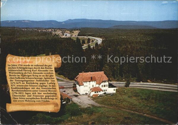 Kniebis Freudenstadt Fliegeraufnahme Alexanderschanze