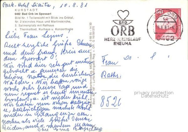Bad Orb Orbtal kleinstes Haus Martinskirche Sal – Bild 2