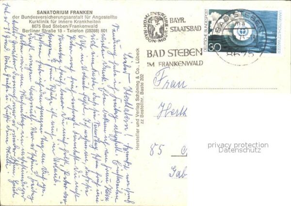 Bad Steben Sanatorium Franken – Bild 2