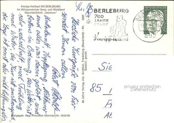Berleburg Bad Fliegeraufnahme Naturheilklinik Odeborn – Bild 2