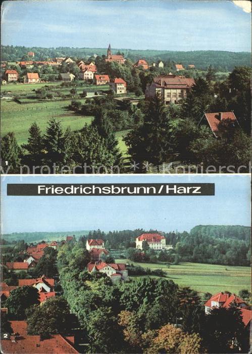 Friedrichsbrunn Harz Blick vom Sanatorium Ernst Thälmann