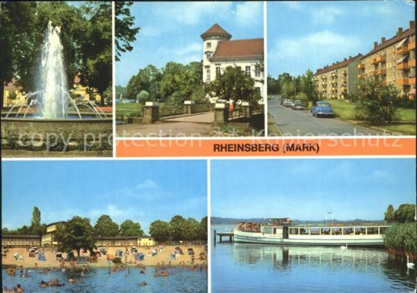 Rheinsberg Springbrunnen Platz der Befreiung Schlo