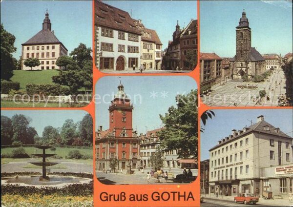 Gotha Thueringen Schloss Friedenstein Hauptmarkt Waidhau