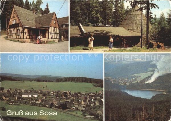 Sosa Erzgebirge Köhlerhhütte Meiler