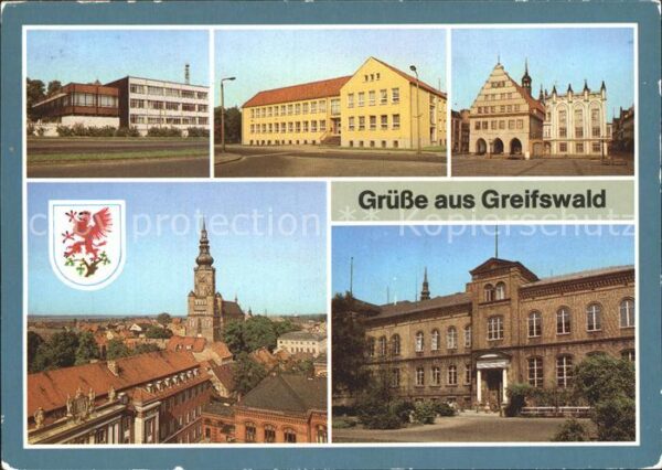 Greifswald Mecklenburg Vorpommern Neue Mensa Haus der Gewerkschaft Rathau