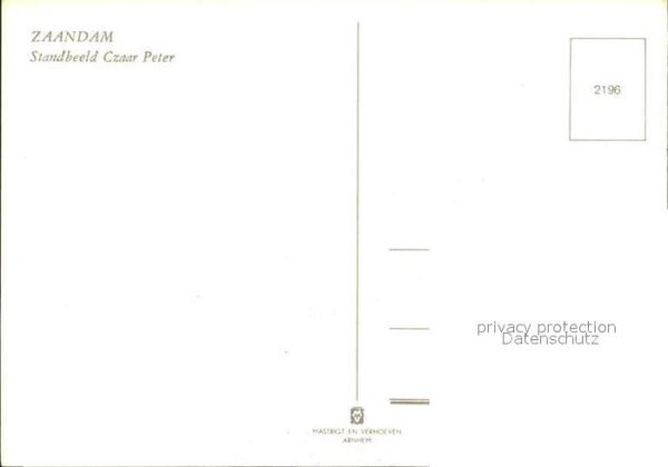 Zaandam Standbeeld Czaar Peter – Bild 2