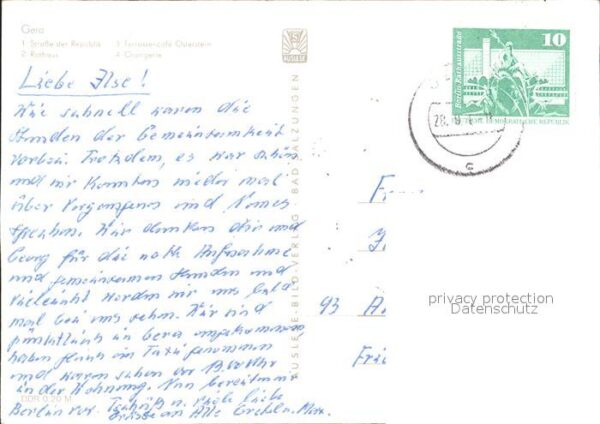 Gera Strasse der Republik Rathaus Orangerie – Bild 2
