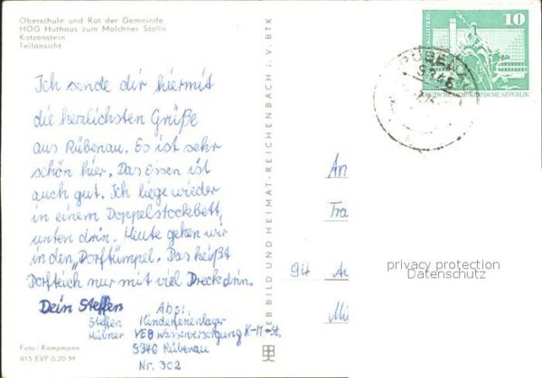 Pobershau Oberschule Rat der Gemeinde Katzenstein – Bild 2