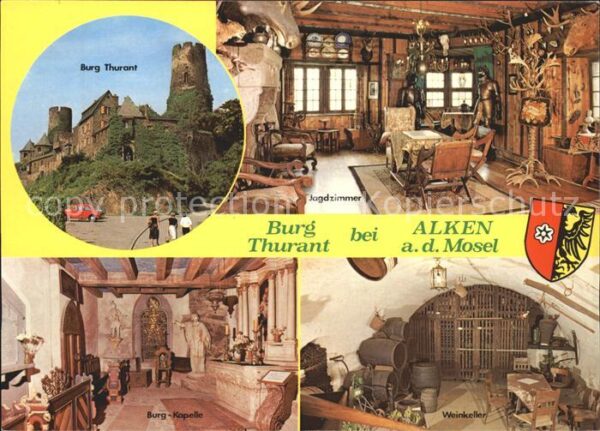 Alken Koblenz Burg Thurant Jagdzimmer Kapelle Weinkel