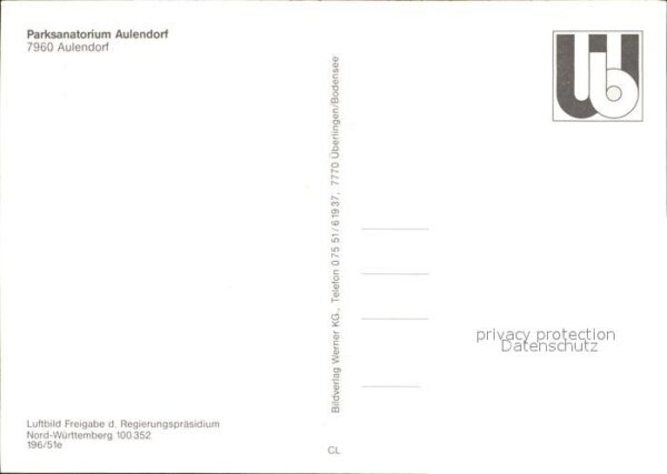 Aulendorf Fliegeraufnahme Parksanatorium – Bild 2