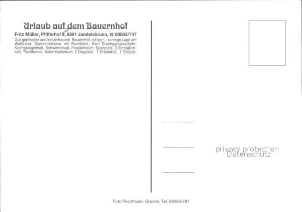 Jandelsbrunn Bauernhof Fam. Müller – Bild 2