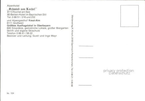Grossweil Alpenhotel Schmied Kochel – Bild 2