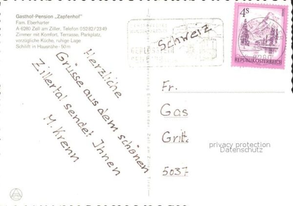 Zell Ziller Tirol Gasthof-Pension Zapfenhof – Bild 2