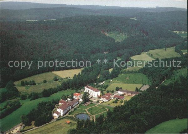 Neukirchen Knuellgebirge Fliegeraufnahme Rehabilitationscentrum