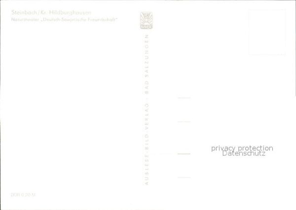 Steinbach Hildburghausen Naturtheater Deutsch Sowjetische Freund – Bild 2