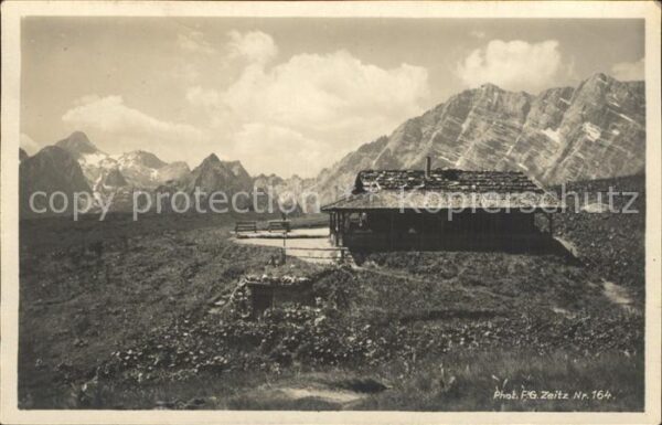 Foto Zeitz F.G. Nr. 164 Gotzenalm Watzmann Hachelköpfen Hun