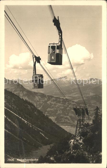 Seilbahn Nebelhorn Oberstdorf Allgäu Kreuzung am