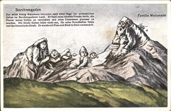 Berggesichter Familie Watzmann Berchtesgaden