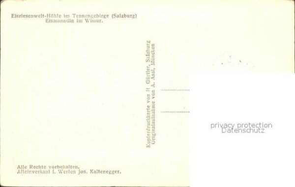 Hoehlen Caves Grottes Eisriesenwelt-Höhle Tennengebirge Salzb – Bild 2