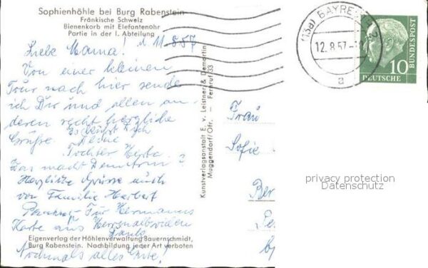 Hoehlen Caves Grottes Sophienhöhle Burg Rabenstein Bienenkorb – Bild 2