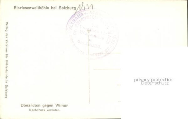 Hoehlen Caves Grottes Eisriesenwelt Salzburg Donardom Wimur – Bild 2