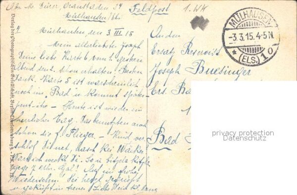 Kuenstlerkarte A. von Werner In Feindesland WK1 – Bild 2