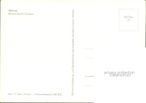 Denkmal Goethe-Schiller Weimar – Bild 2