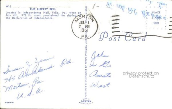 Kirchenglocke Churchbell Cloche Eglise Liberty Bell Independence Hall Philadel – Bild 2