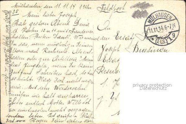 Kuenstlerkarte H. Koberstein Der Sohn Soldat WK1 – Bild 2