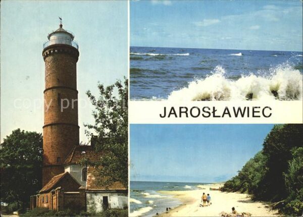 Leuchtturm Lighthouse Jaroslawiec Latarnia morska Nad morzem