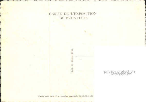 Exposition Bruxelles 1935 Grand Palais France Ville de Paris – Bild 2