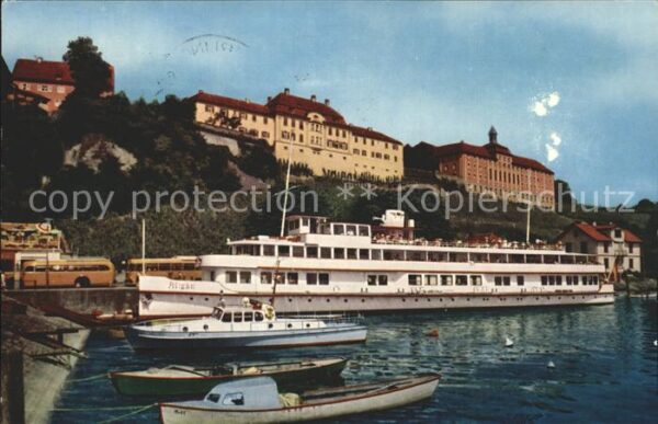 Motorschiffe Allgäu Meersburg Bodensee Hafen