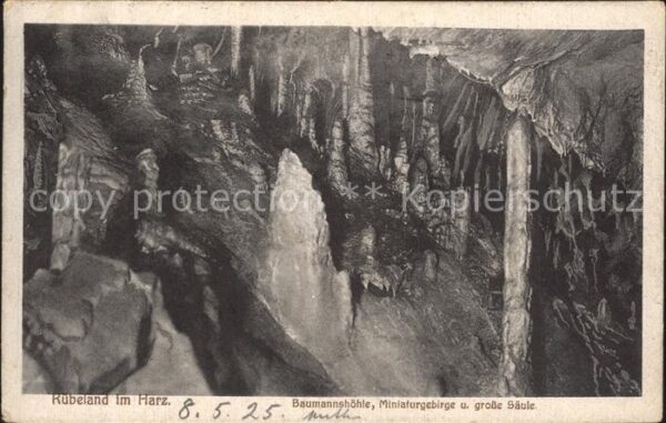 Hoehlen Caves Grottes Rübeland Harz Baumannshöhle Miniaturgeb
